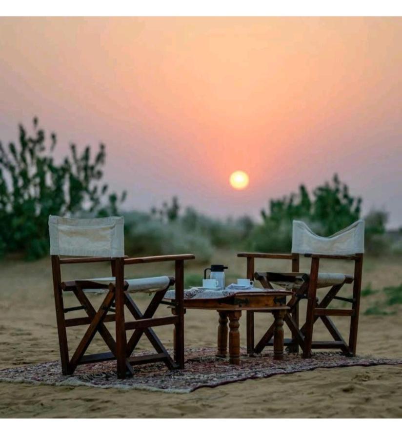 Golden Sandstone Hotel Desert Safari Camp Jaisalmer Bagian luar foto
