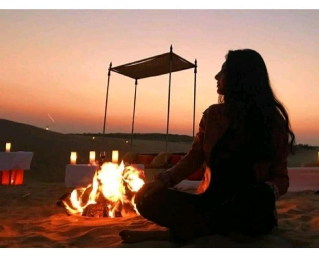Golden Sandstone Hotel Desert Safari Camp Jaisalmer Bagian luar foto