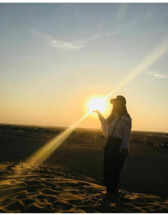 Golden Sandstone Hotel Desert Safari Camp Jaisalmer Bagian luar foto