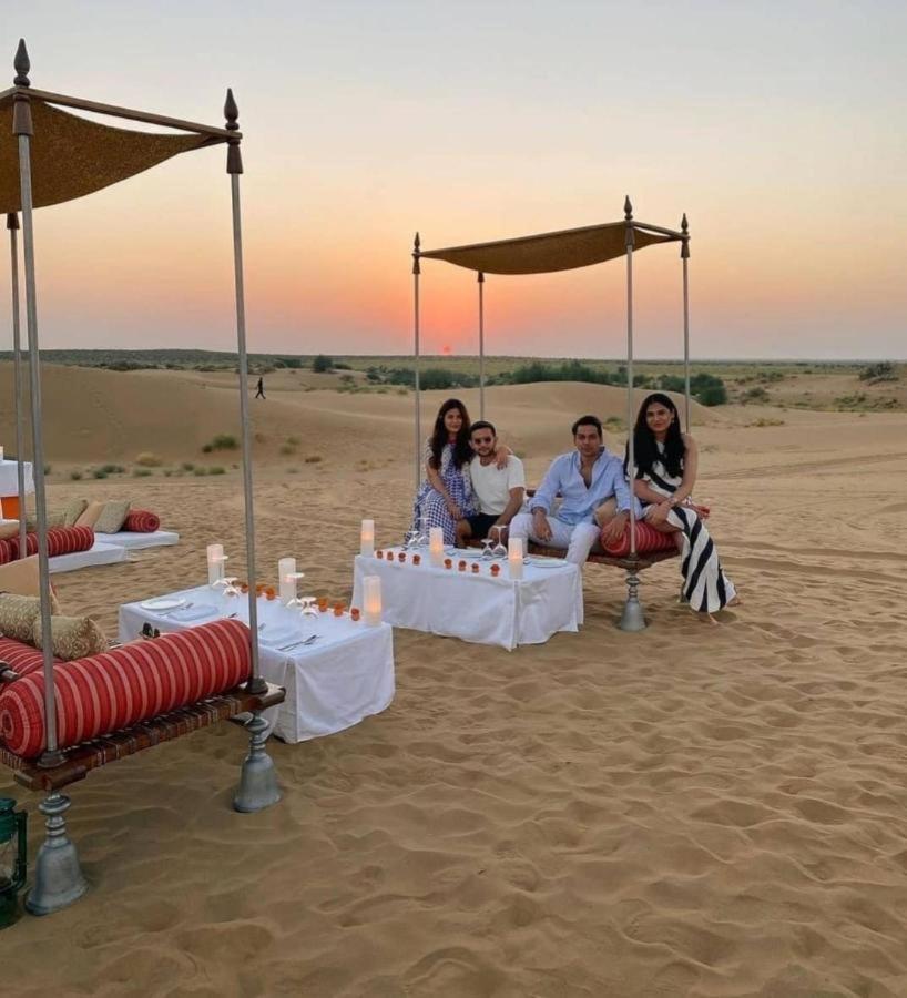 Golden Sandstone Hotel Desert Safari Camp Jaisalmer Bagian luar foto