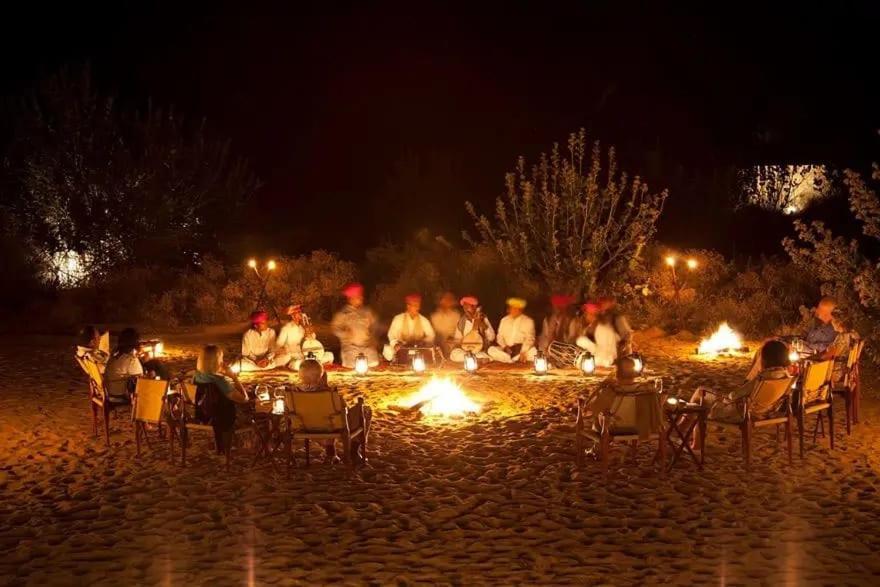 Golden Sandstone Hotel Desert Safari Camp Jaisalmer Bagian luar foto