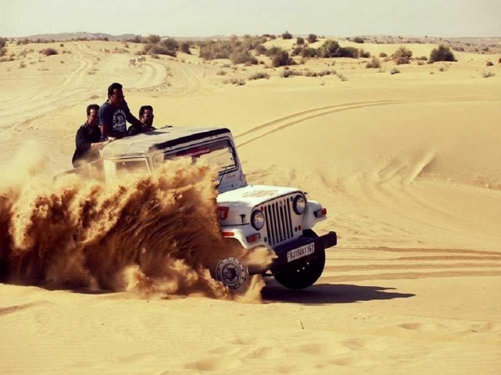 Golden Sandstone Hotel Desert Safari Camp Jaisalmer Bagian luar foto